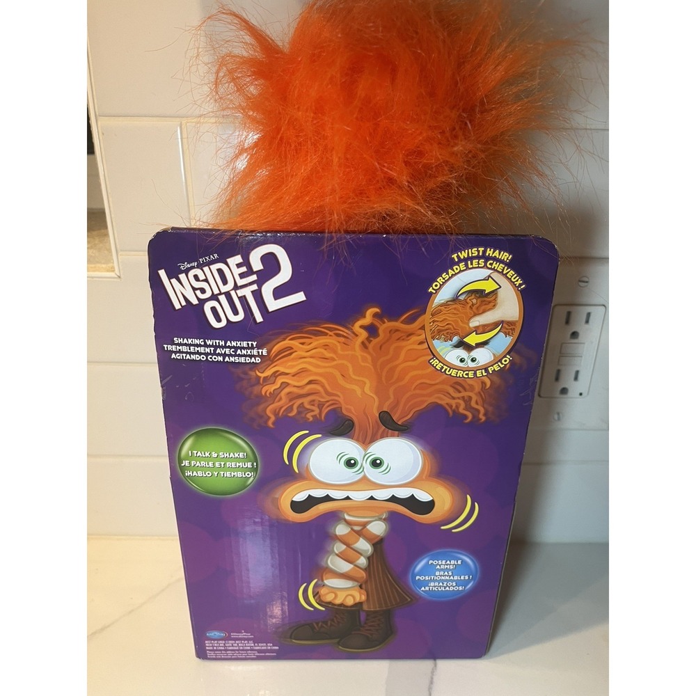Disney and Pixar Inside Out 2 Shaking with Anxiety Plush by Just Play - New - Picture 6 of 11